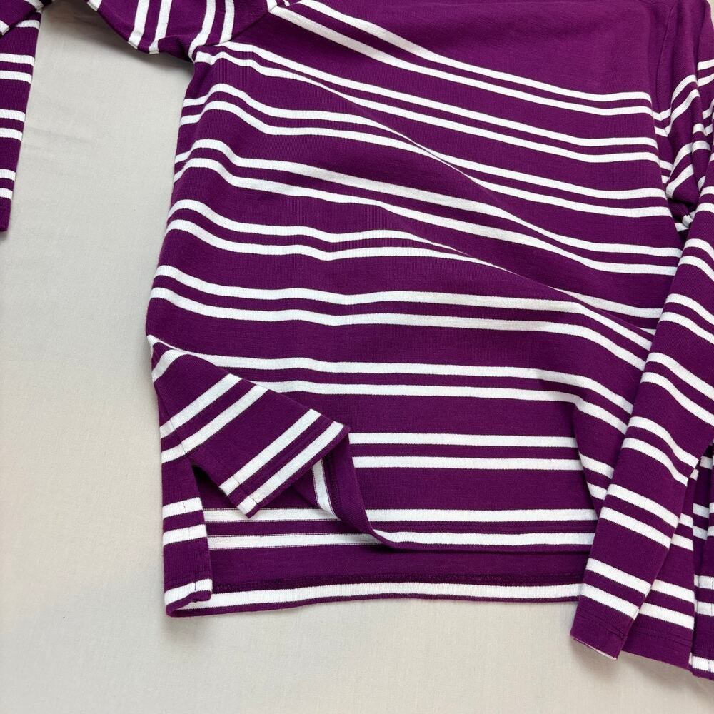 Talbots Petite Medium Button Detail Mockneck Top … - image 7